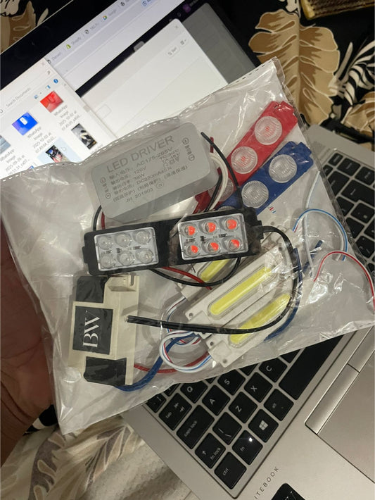 LED FLASHER KIT (RED & BLUE & WHITE COLOR) 33%OFF CASH ON DELVERY