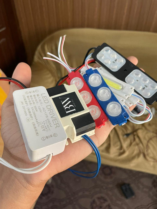 LED FLASHER KIT (RED & BLUE & WHITE COLOR) 33%OFF CASH ON DELVERY